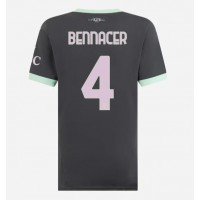 Maglia Calcio AC Milan Ismael Bennacer #4 Terza Divisa Donna 2024-25 Manica Corta